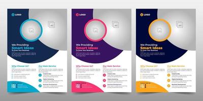 Creative Corporate Business Flyer Brochure Template Design, abstract business flyer, vector template design