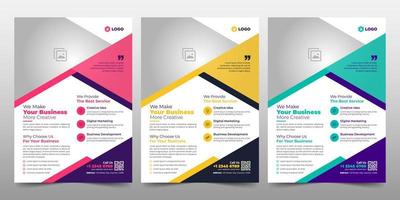 Creative Corporate Business Flyer Brochure Template Design, abstract business flyer, vector template design