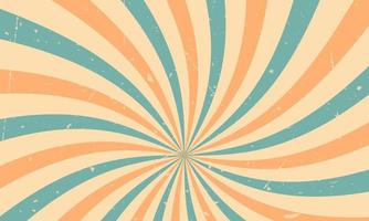 Orange and blue vintage background with lines. Vector EPS10