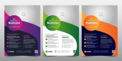 Creative Corporate Business Flyer Poster Brochure Template vector