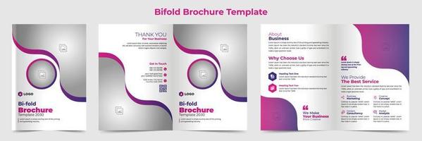 Creative Corporate Business Bifold Brochure Template Design, abstract business Bifold brochure, vector brochure template design. Brochure design, cover, annual report, poster, Bifold flyer