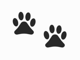 Paw print icon vector illustration