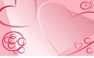 Valentine's Day background. happy valentines day background design with romantic heart shape elements. Space for text. suitable for greeting cards, banners, posters etc vector