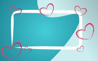 Valentine's Day background. happy valentines day background design with romantic heart shape elements. Space for text. suitable for greeting cards, banners, posters etc vector