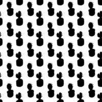 seamless pattern of cactus shape background vector