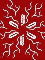 red and white of abstract background vector