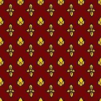 seamless pattern of thai pattern background vector