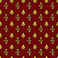 seamless pattern of thai pattern background vector