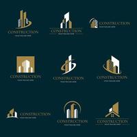 colección de logotipos de construcción vector