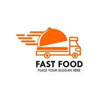 Express food logo template illustration vector