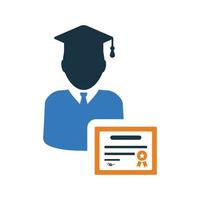 Certificate, diploma, degree icon. vector