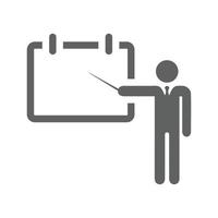 Education, presentation, training icon. vector