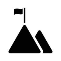 Mountain, top, achievement icon. vector