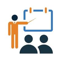 Education, presentation, training icon. vector