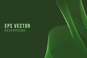 Green elegant geometric line shapes abstract background vector