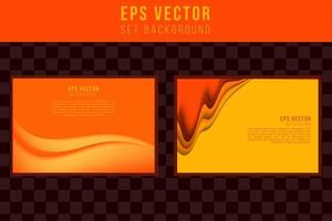 Fondo de superposición de degradado naranja moderno abstracto con espacio de copia para texto. concepto mínimo. ilustración vectorial vector