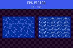 Set of blue abstract geometric pattern with lines, rhombuses vector background. Blue texture