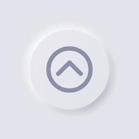 Shorten arrow button icon, White Neumorphism soft UI Design for Web design, Application UI and more, Button, Vector. vector