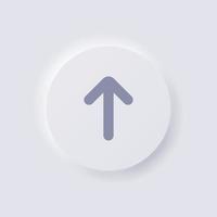 Upload button icon, White Neumorphism soft UI Design for Web design, Application UI and more, Button, Vector. vector