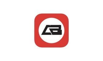 Alphabet letters Initials Monogram logo AB, BA, A and B vector