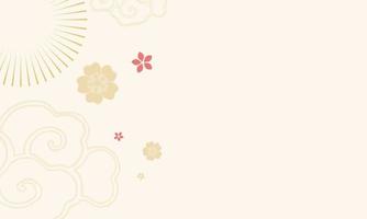 Chinese new year background template Illustrations with cream chinese pattern vector