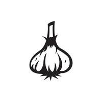 Garlic icon logo,illustration design vector