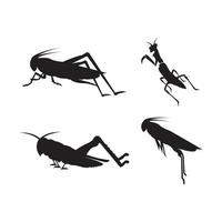 Grasshopper Logo Template vector icon illustration design