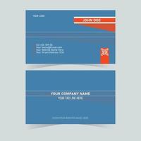 Simple Business Card Layout vector