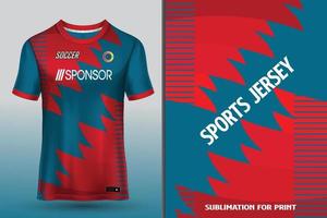 Sports jersey design for sublimation vector