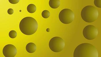 Yellow background vector illustration with yellow balls.
