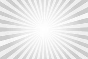 Sun rays background. White and grey radial abstract comic pattern. Vector explosion abstract lines backdrop