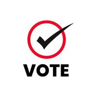 Vote rights tick icon sign symbol design vector