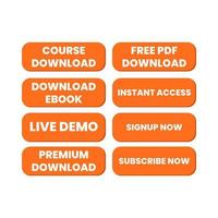 descarga gratuita pdf ebooks live demo marketing digital web botones icono diseño vector