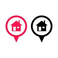 House Location Area Point Delivery Ride Icon Symbol Sign Design Vector