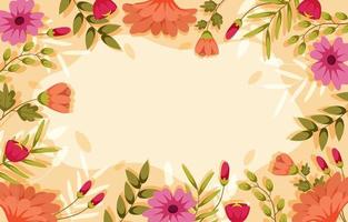 Spring Border Background vector