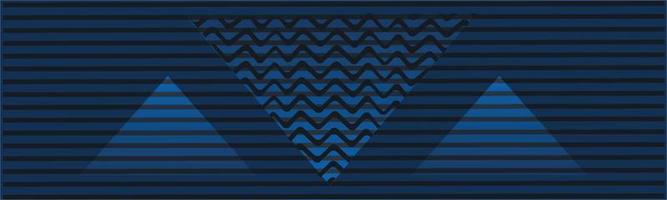 triangle memphis abstract geometric pattern web banner background vector