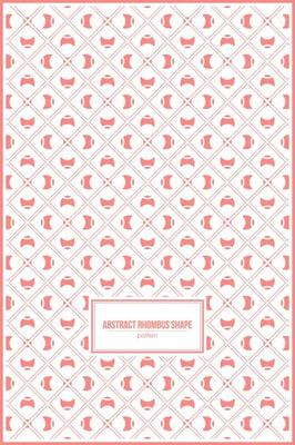 abstract rhombus shape pattern with retro color style