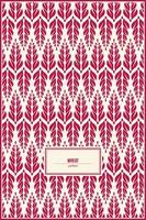 standard wheat pattern with vintage color dominant vector