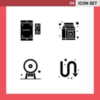 User Interface Solid Glyph Pack of modern Signs and Symbols of code england smartphone package landmark Editable Vector Design Elements