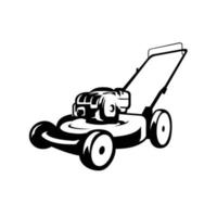 Land Mower Silhouette Vector Isolated. Best for Garden Maintenance Business Illustration Logo