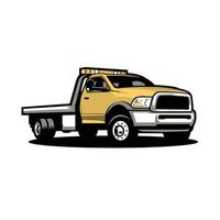 Tow truck Vector. Towing truck service vector isolated