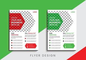 Multipurpose creative business flyer design template vector