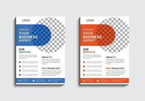 Multipurpose creative business flyer design template vector