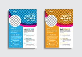 Multipurpose creative business flyer design template vector