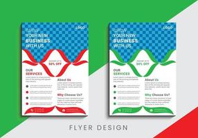 Multipurpose creative business flyer design template vector