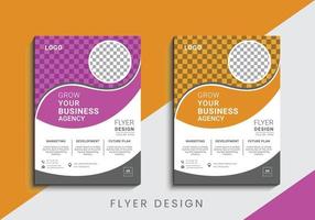 Multipurpose creative business flyer design template vector