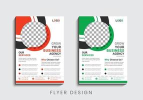 Multipurpose creative business flyer design template vector