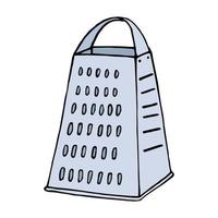 Vector illustration of grater in doodle style