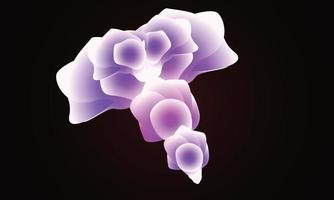 fondo abstracto con flor suave de color rosa. ilustración vectorial vector