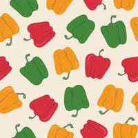 Vegetables seamless pattern background vector